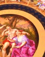 Victoria cseh falitál mitológiai jelenettel, matricás, jelzett, apró kopásokkal, rossz akasztási hel...