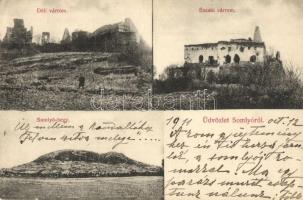1911 Somló, Somlyó (Devecser); Somlói vár, Déli várrom, Északi várrom, Somlyó hegy. Kiadja Deutsch D. (EK)