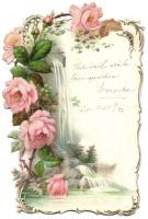 1903 Csipke stílusú dombornyomott litho üdvözlőlap / Lace style embossed litho greeting art postcard