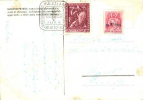 Marton Ferenc szakaszvezető gépágyújára támadó öt ellenséges repülőgéppel is szembeszállva egyet lel...