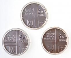 1976. 200Ft Ag (3xklf) "Festők I. - Derkovits - Szinyei - Munkácsy" sor T:BU
Adamo EM49, ...