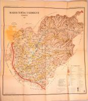 1941 Maros-Torda vármegye térképe, kiadja: Magyar Kir. Honvéd Térképészeti Intézet, 100×83 cm
