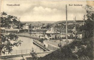 Vízakna, Salzburg, Ocna Sibiului; fürdő. Jos. Drotleff Nr. 85. / spa hall, bathing house (r)