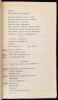 cca 1934 Tiboldi József (1883-1957) Szeptember végén c. színművének, és operájának gépelt iratai