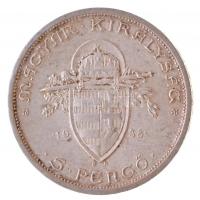 1938. 5P Ag "Szent István" T:2
Adamo P8.1