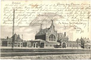 1903 Opole, Oppeln; Bahnhof / railway station (EK)