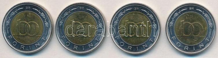 2002. 100Ft "Kossuth" (4x) három darabnál kötőjel hiányzik az évszámok közül T:1- 
Adamo ...