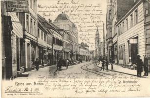 1909 Hamm, Grosse Weststrasse, Filiale der Bäckerei & Conditorei von F. Unckenbold / street view with shop, bakery and confectionery (EK)