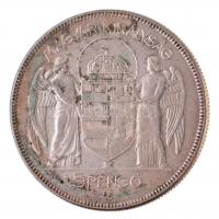 1930. 5P Ag "Horthy jobbra" T:2
Adamo P8