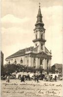 1925 Kecskemét, Nagytemplom, piaci árusok. photo