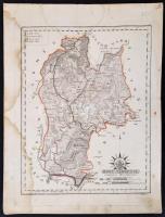 1811 Hont vármegye. Comitatus Honthensis. Színezett rézmetszet, papír, 24x32 cm a vármegye közigazga...