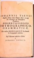 [Pápai Páriz Ferenc (1649-1716)] Francisco Pariz Pápai: Dictionarium Latino-Hungaricum, ... Leutscho...