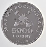 2008. 5000Ft Ag "Teller Ede" tanúsítvánnyal, információs lappal T:PP halvány fo.
Adamo EM...