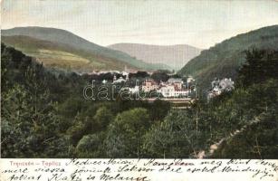 1906 Trencsénteplic, Trencianske Teplice; látkép, nyaralók / general view, villas (EK)