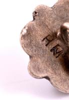 Női mandzsetta gomb párban ezüst, türkiz kővel  Br: 15 g / Silver and Turquois womens sleeve buttons