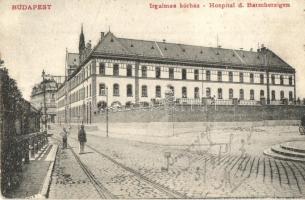 1905 Budapest II. Irgalmas-rend kórháza, villamos sín