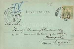 1901 Trencsénteplic, Trencianske Teplice; látkép. Kiadja Edgar Schmidt / general view (EK)