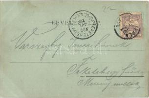 1900 Trencsénteplic, Trencianske Teplice; Szina utca. Kiadja Edgar Schmidt / Sinagasse / street view...