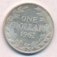 Libéria 1962. 1$ Ag T:2 Liberia 1962. 1 Dollar Ag C:XF