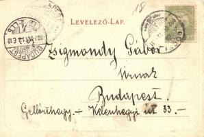 1902 Lőcse, Levoca; A város régi körfala a XIV. századból. Kiadja Latzin János / Stadtmauer a. d. XI...