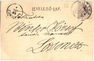 1899 Ruttka, Vrútky; Justh vasúti alagút. Kiadja Moskóczi Ferencné / railway tunnel