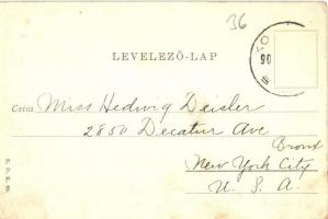 Komárom, Komárno; Angol kert. E. D. K. 62. / park (EK)