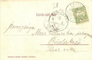 1906 Csobánka, Római katolikus templom. Schreiber Gusztáv kiadása (EK)