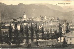 Rózsahegy, Ruzomberok; vasútállomás, templomok / railway station, churches