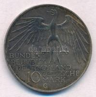 NSZK 1972G 10M Ag "Müncheni Olimpia - Stadion" T:2 erős patina
FRG 1972G 10 Mark Ag "...