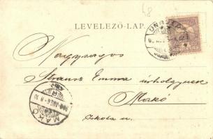 1900 Ungvár, Uzshorod, Uzhorod; Ung folyó részlete, Az Első Ungvári Asztalos Egylet / Uzh riverside,...