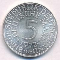 NSZK 1972G 5M Ag T:2 kis ph.
FRD 1972G 5 Mark Ag C:XF small edge error