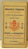 1896-os Budapest térkép utcajegyzékkel, 1983-as reprint 63x78cm