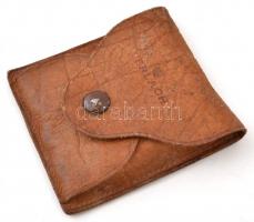 Úti evőeszköz készlet, bőr tokban