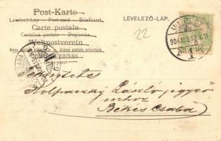 1904 Tátra, Magas Tátra, Vysoké Tatry; Blick von der Osterva auf die Tatraspitze, Kopki, Ganek, Eise...