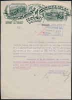 1926-1927 Nagyvárad, a Moskovits ipartelepek 2 db hivatalos levele, díszes fejléces papíron