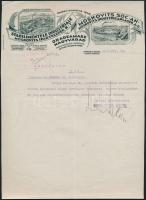 1926-1927 Nagyvárad, a Moskovits ipartelepek 2 db hivatalos levele, díszes fejléces papíron