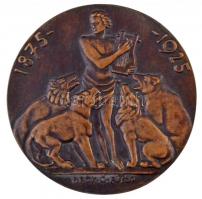 Beck Ö. Fülöp (1873-1945) 1925. "AZ OMK ZENEMÜV FŐISKOLA FÉLSZÁZADOS EMLÉKÜNNEPÉRE" kétold...