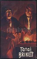 cca 1910 A legjutányosabb tüzelőanyag a tatai brikett! - illusztrált reklámlap, hátoldalán szöveges ismertetővel