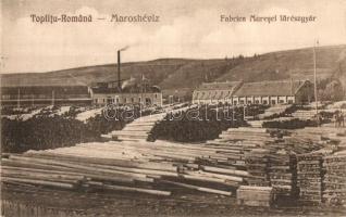 Maroshévíz, Toplita; Fabrica Muresel / Fűrészgyár, fűrésztelep, fatelep. Kiadja F. Caman & I. Tolan / sawmill (EK)