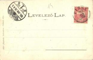 1905 Vajdahunyad, Hunedoara; vár belseje, udvar. Adler fényirda / Cetatea (Castelul) Huniadestilor /...