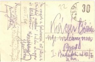 1922 Így volt, így lesz. Kézzel rajzolt irredenta művészlap / Hungarian hand-drawn irredenta art pos...