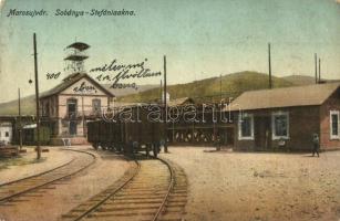 Marosújvár, Ocna Mures; Sóbánya, Stefánia akna, iparvasút / salt mine, adit, industrial railway (EK)