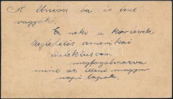 1910 Amerikai magyar vasmunkás szakszervezeti egylet szórókartonja philadelphiai egyleti gyűlésre me...