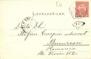 1904 Szászrégen, Reghin; Hauptplatz mit Mittelgasse. Verlag v. Gust. Rösler, Photogr. Heiter / Fő té...