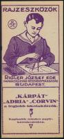 cca 1910-1920 Riegler József Ede papírnemű gyárának számolócédulája, szép állapotban