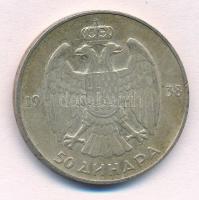 Jugoszlávia 1938. 50D Ag "II. Péter" T:2 patina
Yugoslavia 1938. 50 Dinara Ag "Petar...