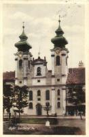 1927 Győr, Széchenyi tér, templom. Knöpfmacher J. felvétele