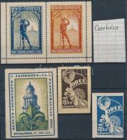 Cserkész levélzárók összefüggésekben / Scout poster stamps