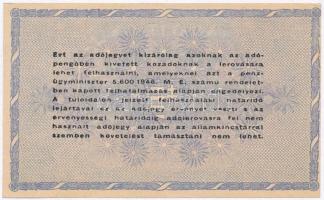 1946. 10.000.000AP sorozat- és sorszám nélküli T:I-