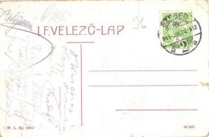 1913 Ada, Kossuth Lajos utca, Geiger Ferenc üzlete. W. L. Bp. 2224. / street view, shops (szakadás /...